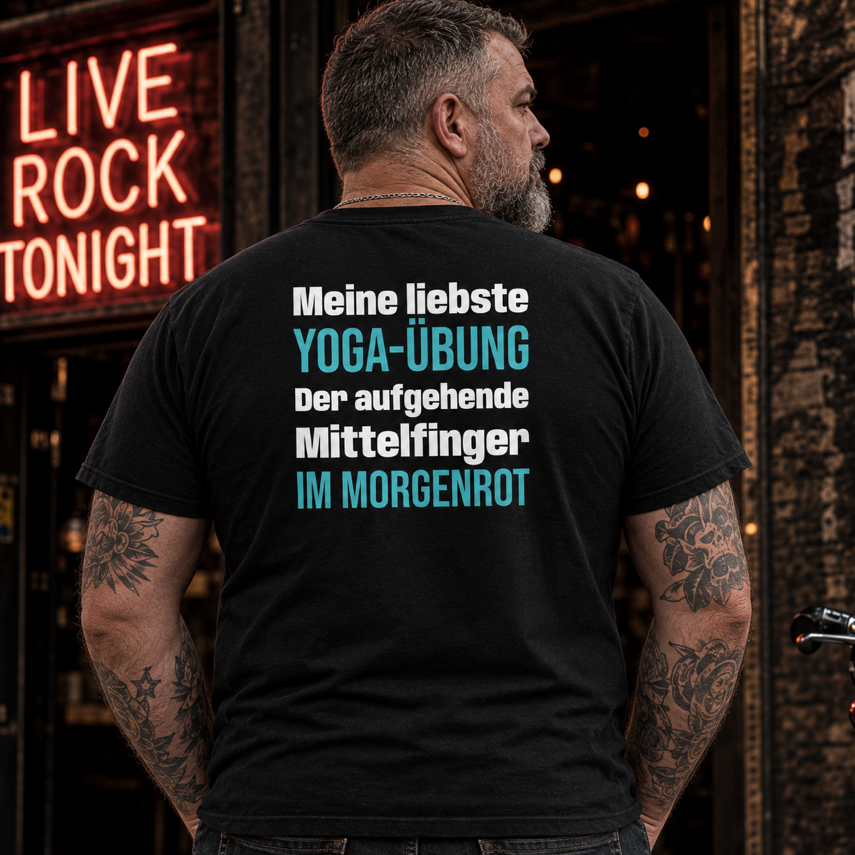 Meine liebste Yoga-Übung, Unisex T-Shirt Rücken