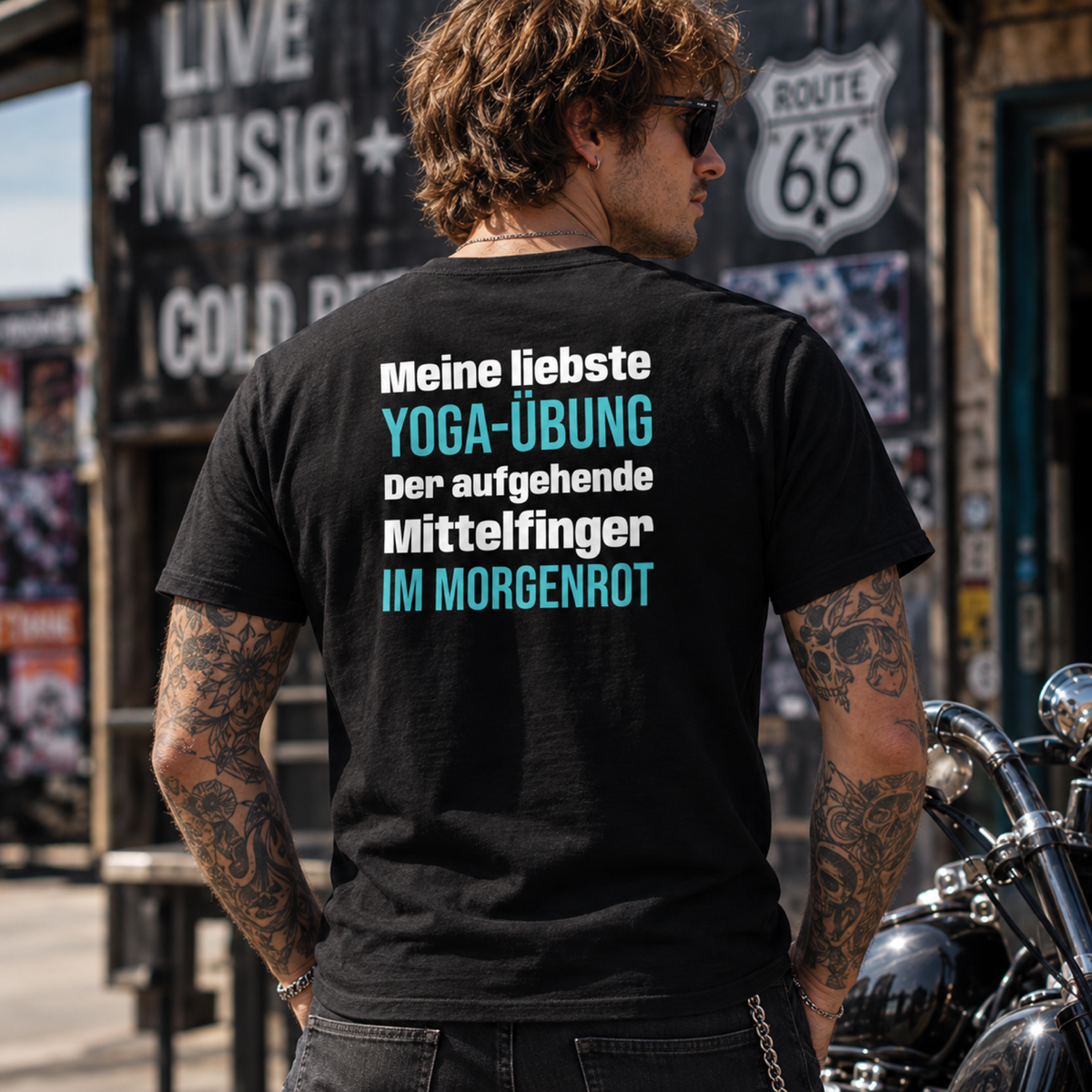 Meine liebste Yoga-Übung, Unisex T-Shirt Rücken