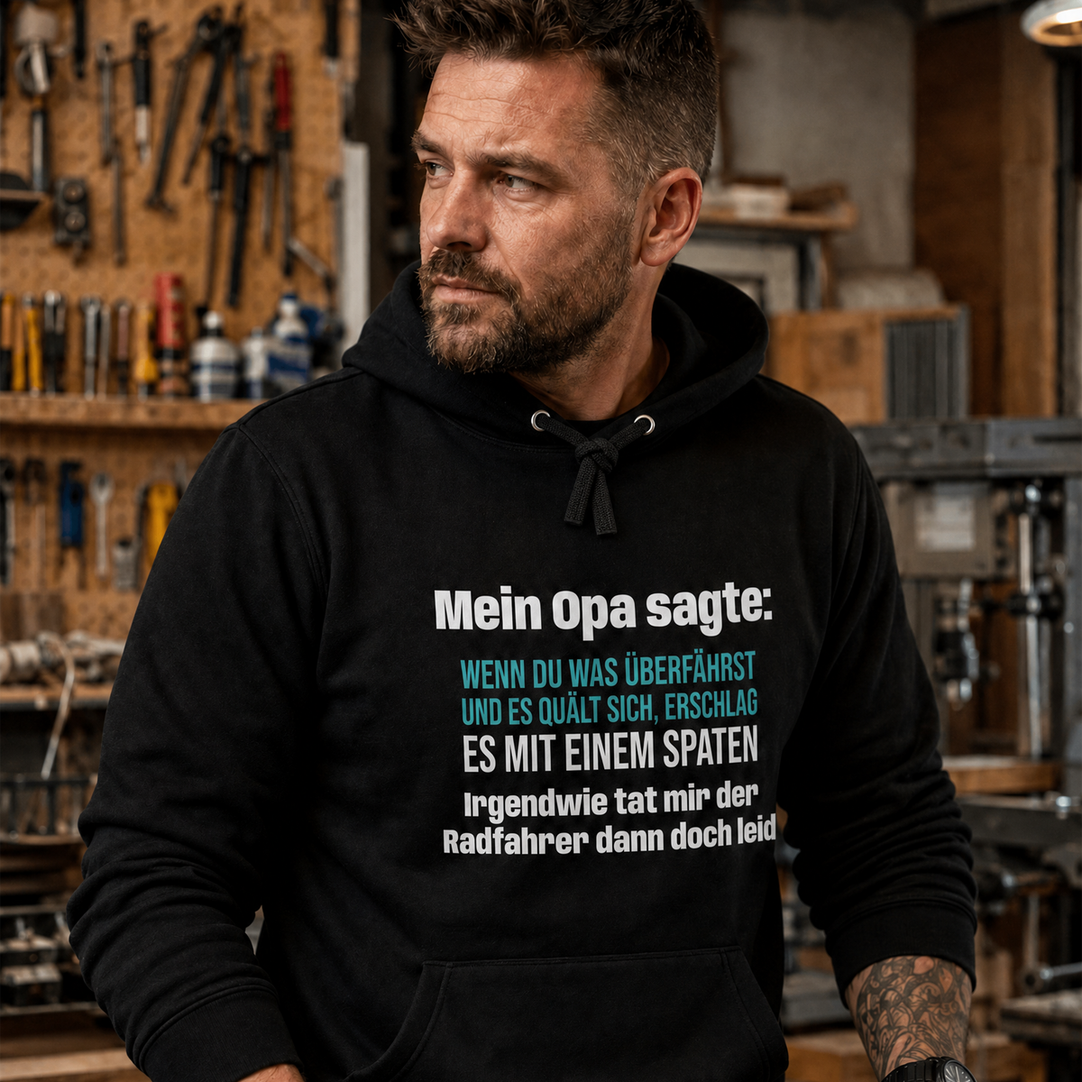 Mit Spaten erschlagen, Unisex Hoodie
