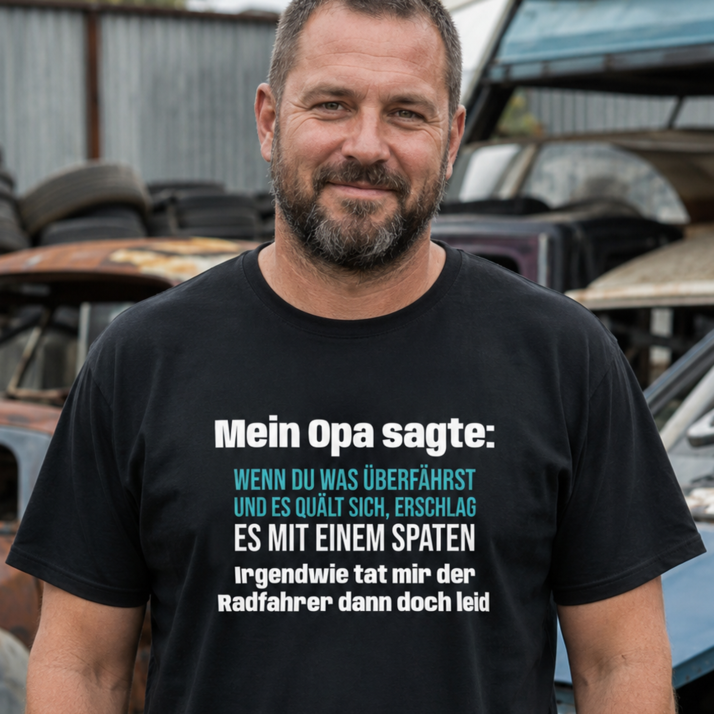 Mit Spaten erschlagen, Unisex T-Shirt