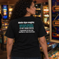 Mit Spaten erschlagen, Unisex T-Shirt Rücken