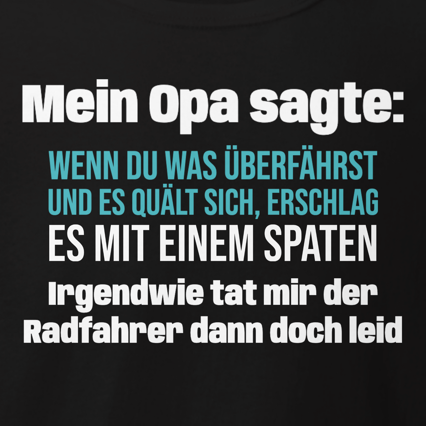 Mit Spaten erschlagen, Unisex Hoodie