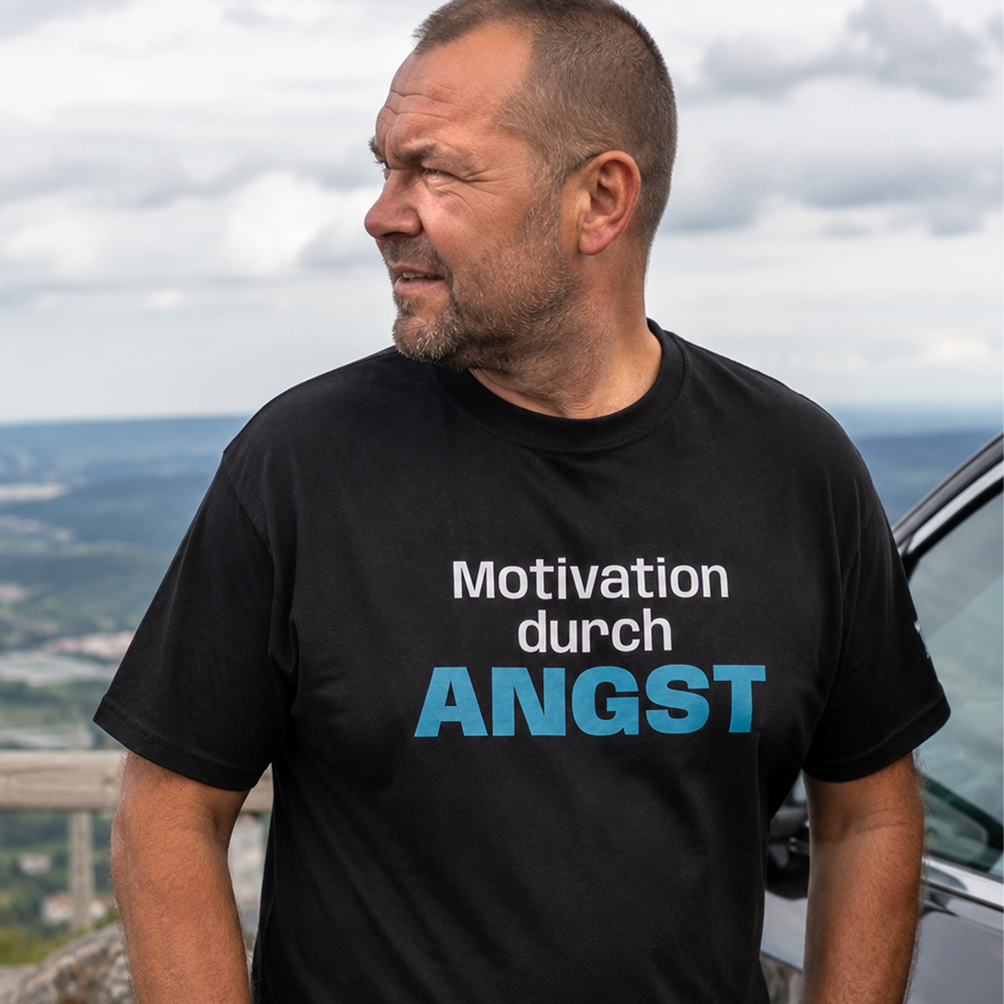 Motivation durch Angst, Unisex T-Shirt