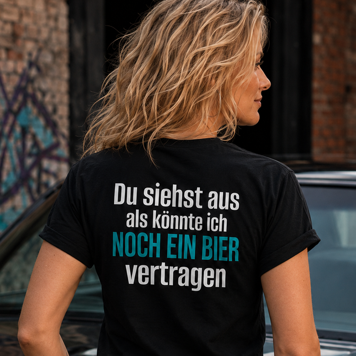 Noch ein Bier, Unisex T-Shirt Rücken