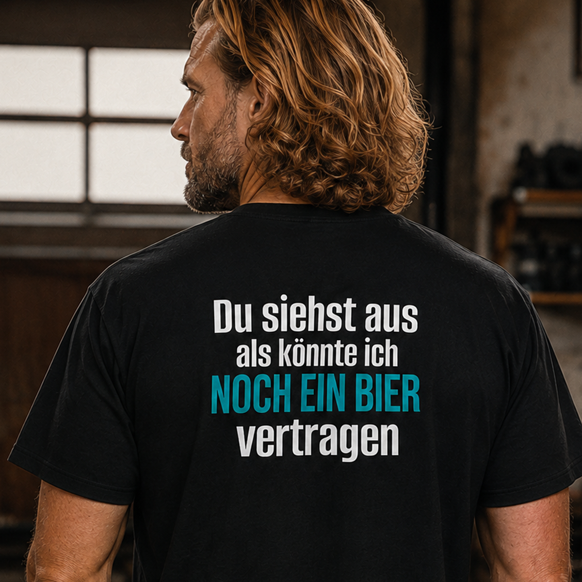 Noch ein Bier, Unisex T-Shirt Rücken