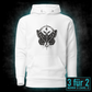 Hoodie "Noctis" mit Motiv, schwarz, Vorderansicht – SEELENSCHWARZ