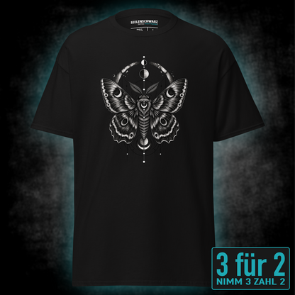 T-Shirt "Noctis" mit Motiv, schwarz, Vorderansicht – SEELENSCHWARZ