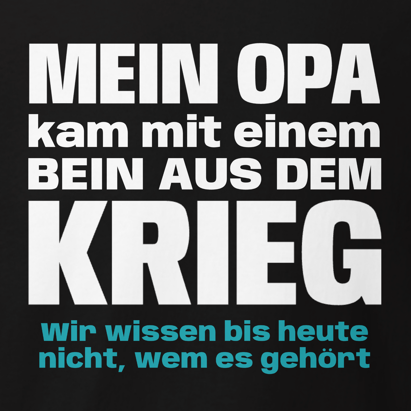 Opa mit einem Bein, Unisex Hoodie
