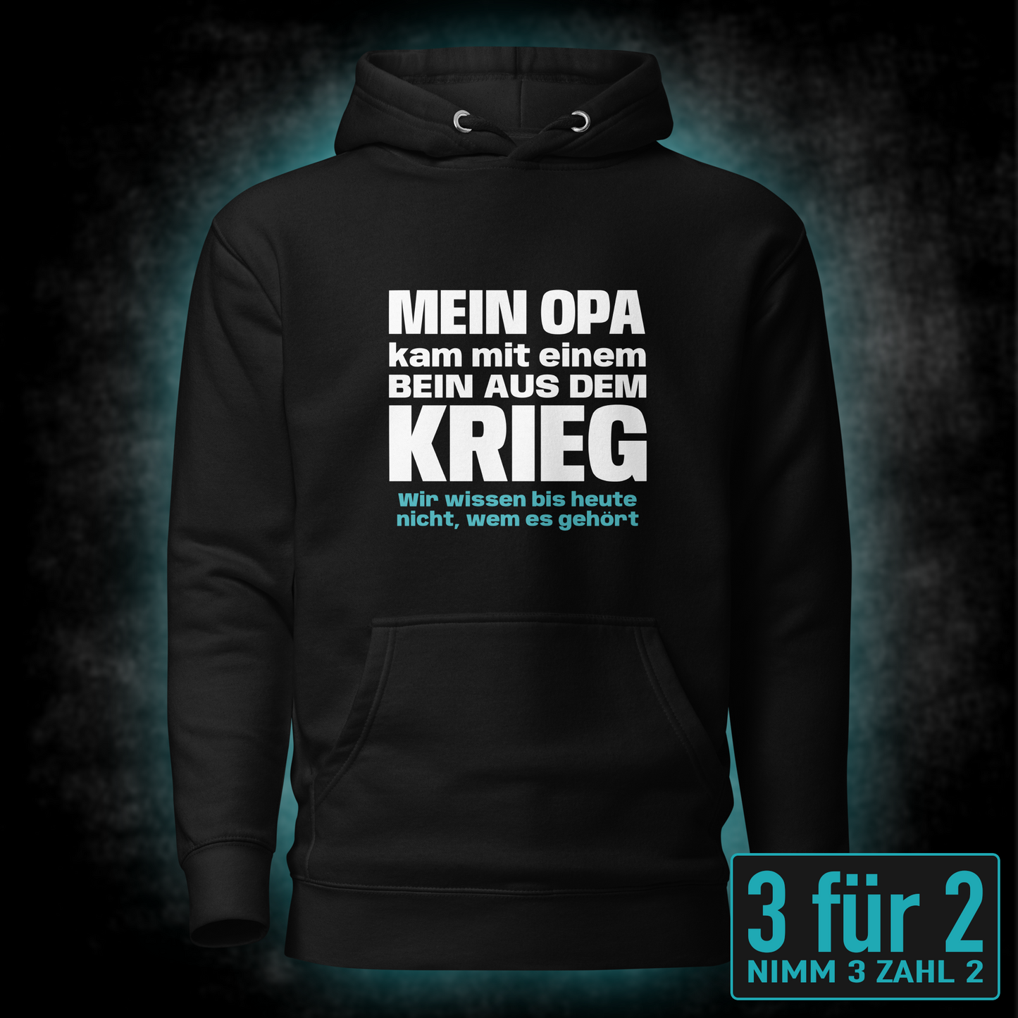 Opa mit einem Bein, Unisex Hoodie