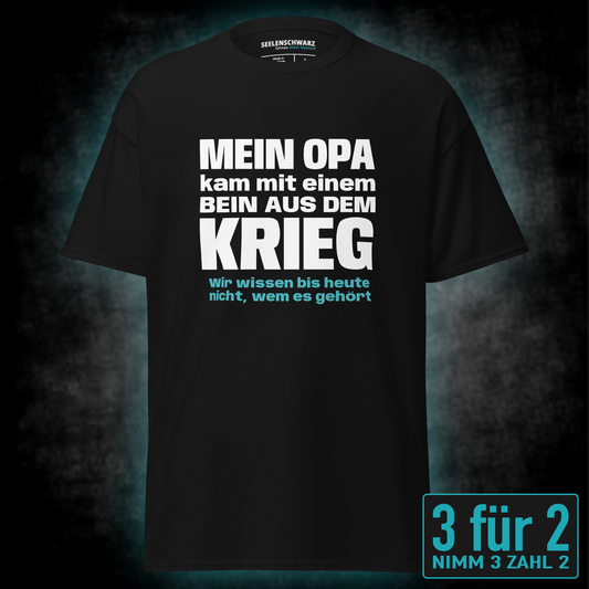 Opa mit einem Bein, Unisex T-Shirt