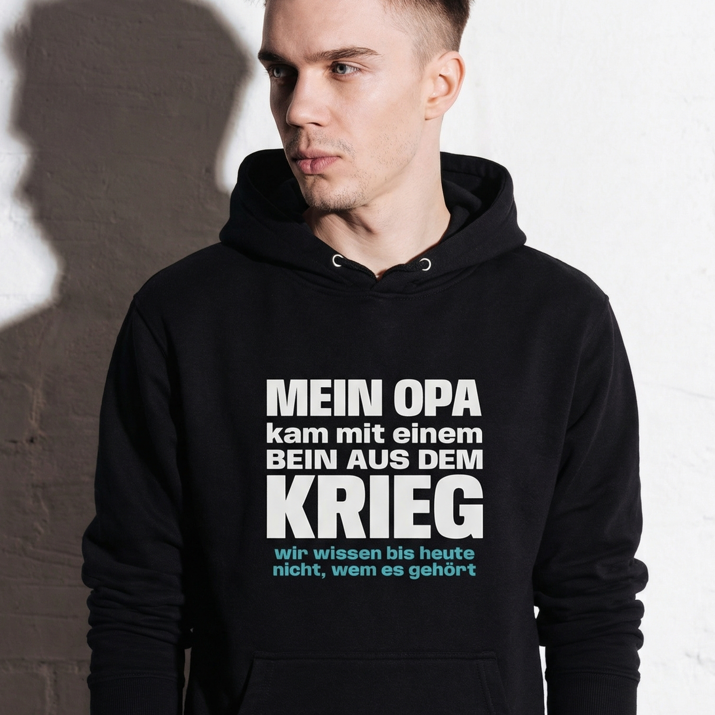 Opa mit einem Bein, Unisex Hoodie