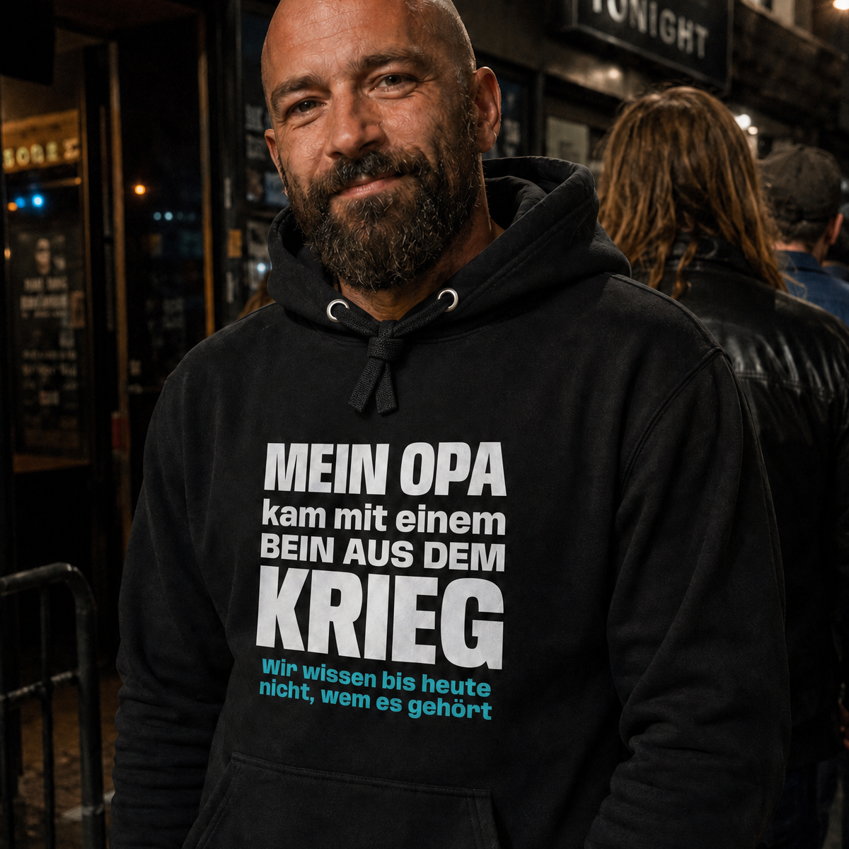 Opa mit einem Bein, Unisex Hoodie