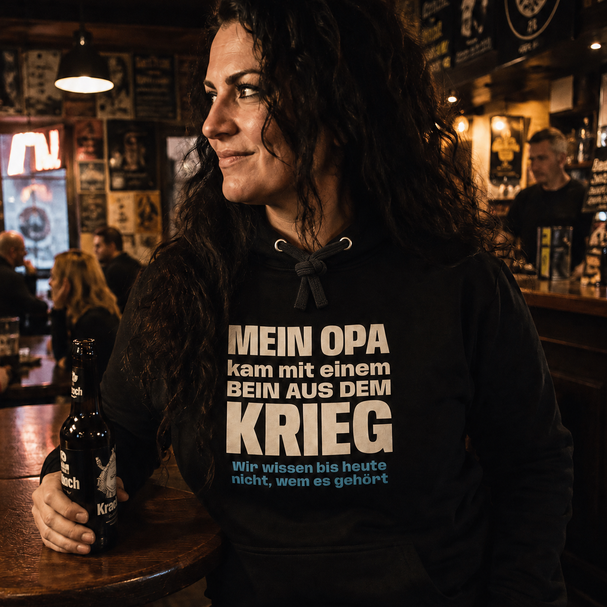 Opa mit einem Bein, Unisex Hoodie