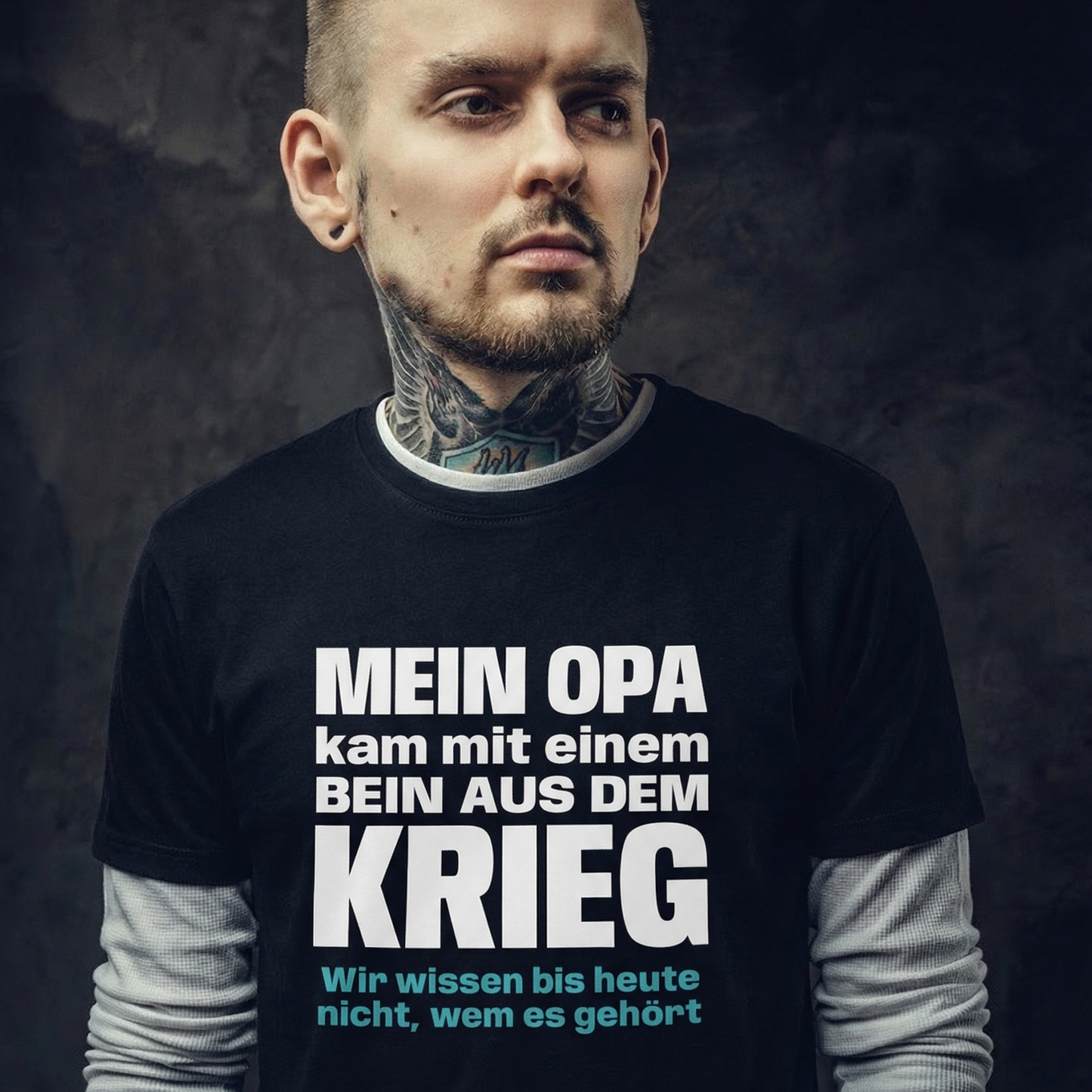 Opa mit einem Bein, Unisex T-Shirt