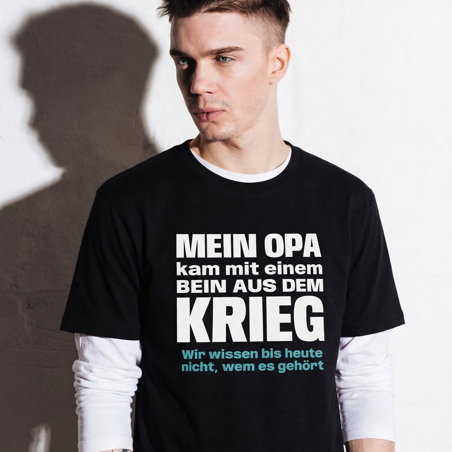 Opa mit einem Bein, Unisex T-Shirt