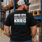 Opa mit einem Bein, Unisex T-Shirt Rücken
