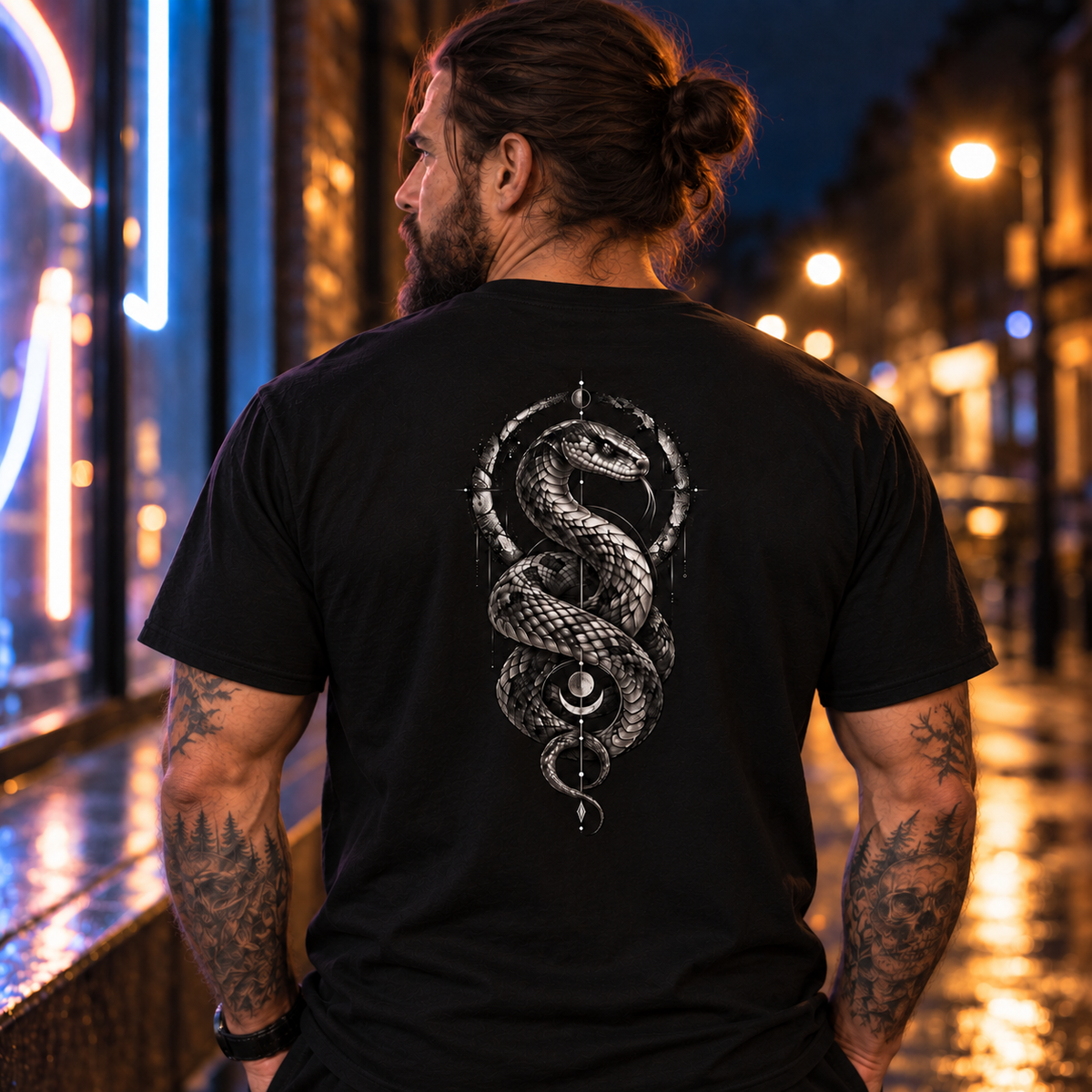 Serpent, Unisex T-Shirt Rücken
