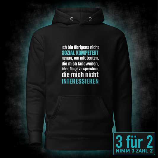 Soziale Kompetenz, Unisex Hoodie