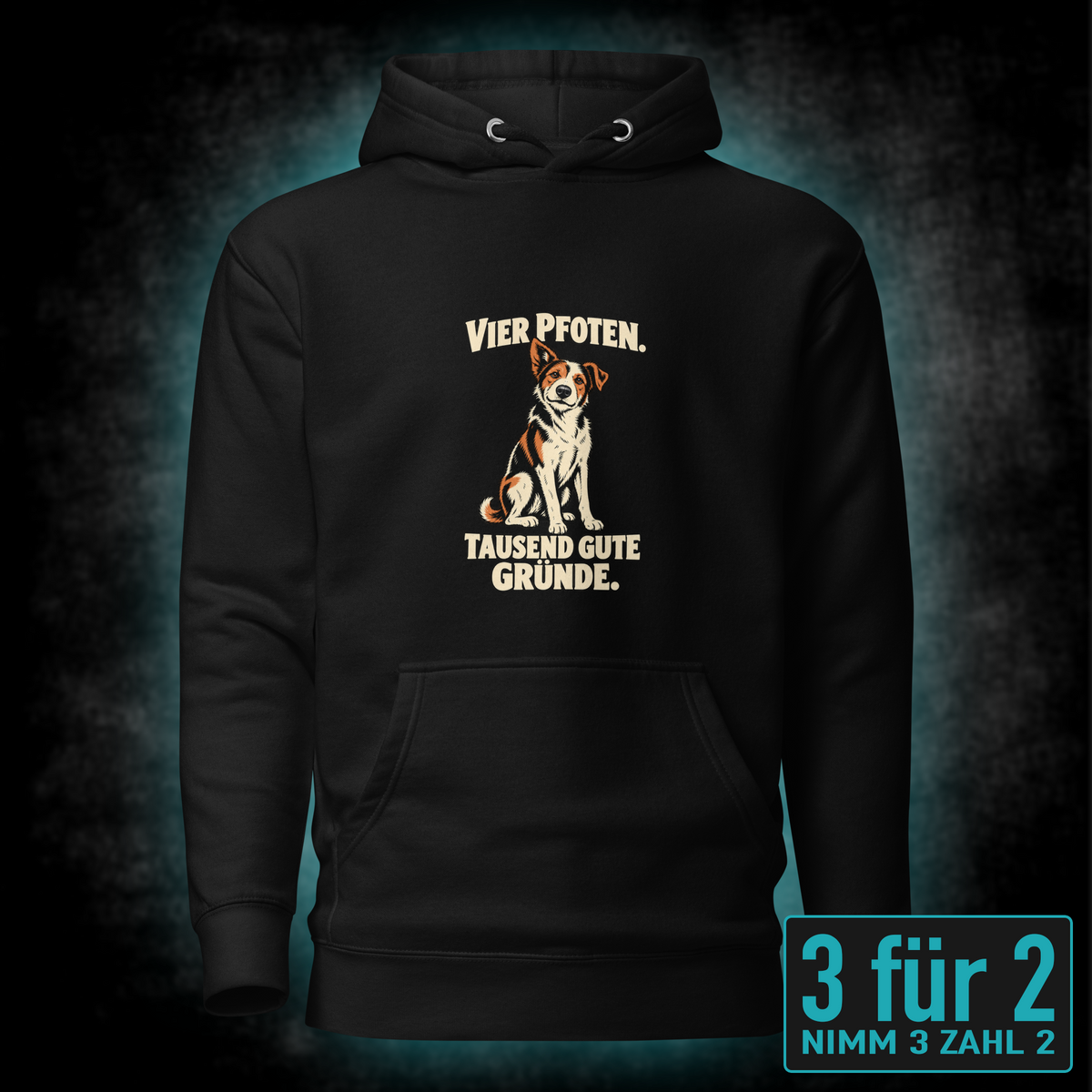 Vier Pfoten, Unisex Hoodie