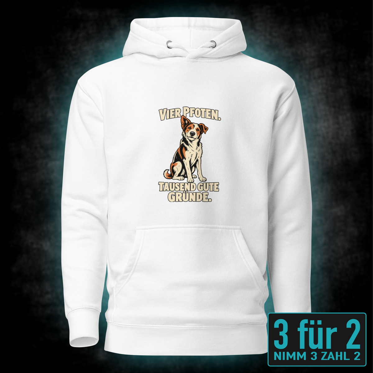 Vier Pfoten, Unisex Hoodie