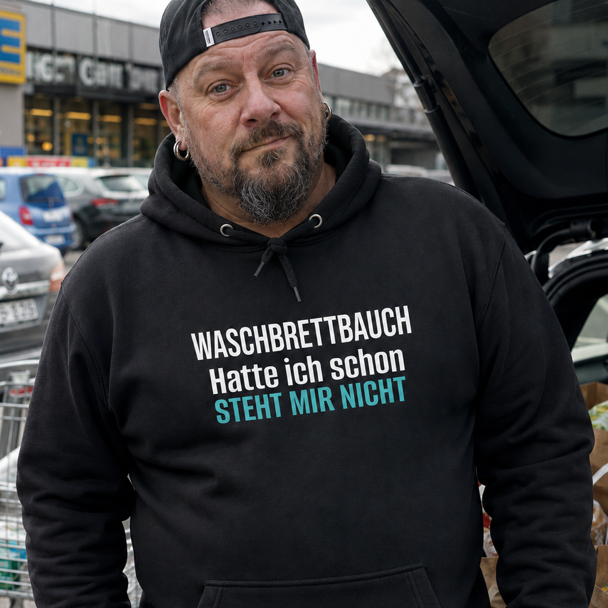 Waschbrettbauch, Unisex Hoodie