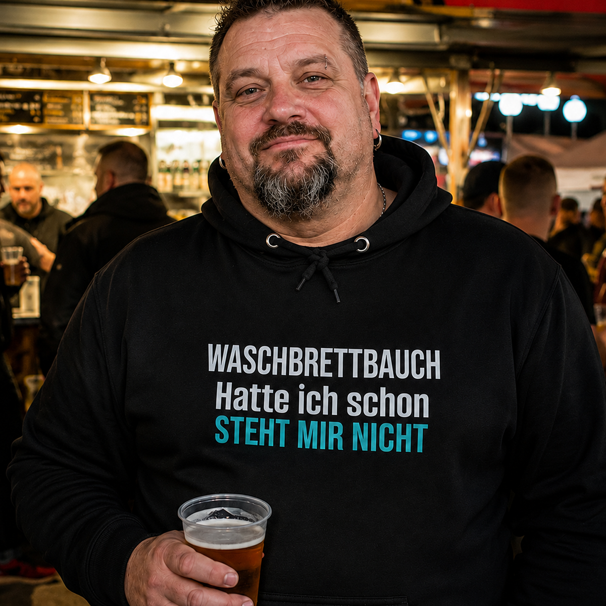 Waschbrettbauch, Unisex Hoodie