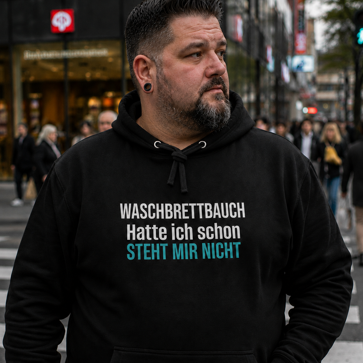 Waschbrettbauch, Unisex Hoodie