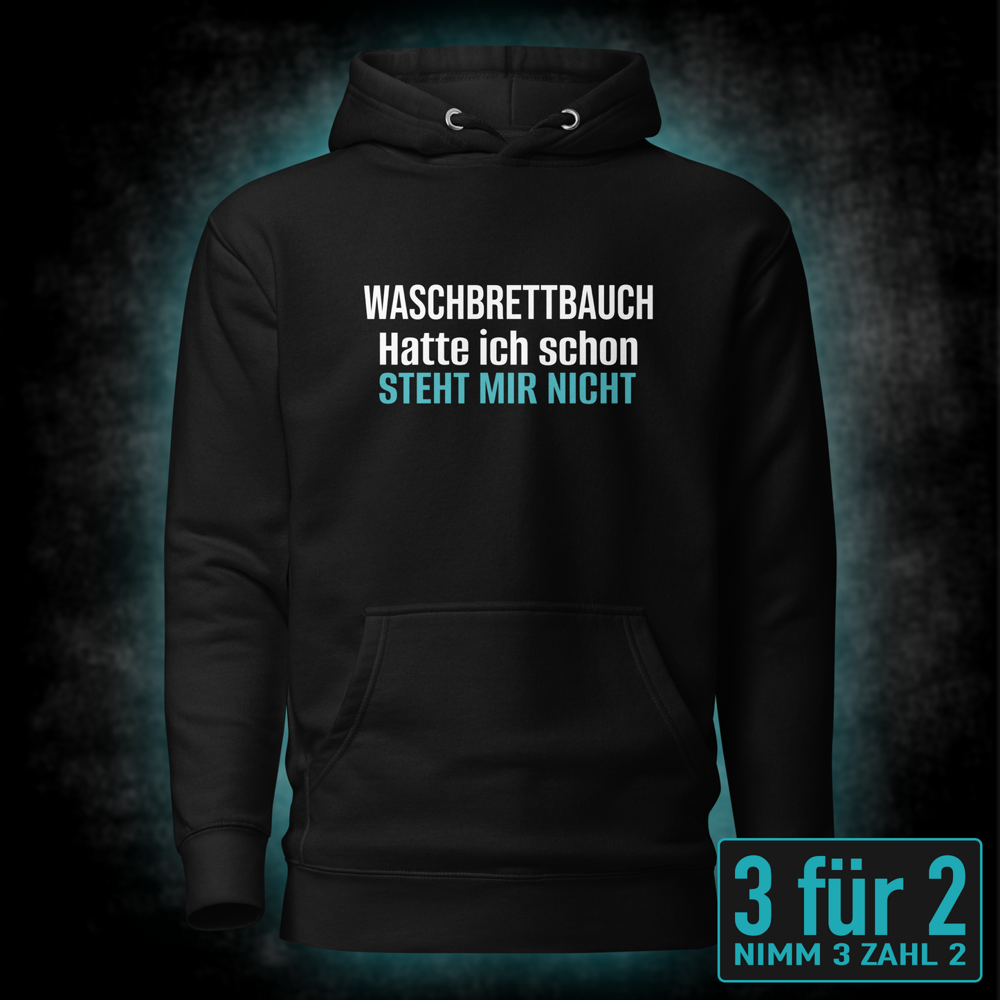 Waschbrettbauch, Unisex Hoodie