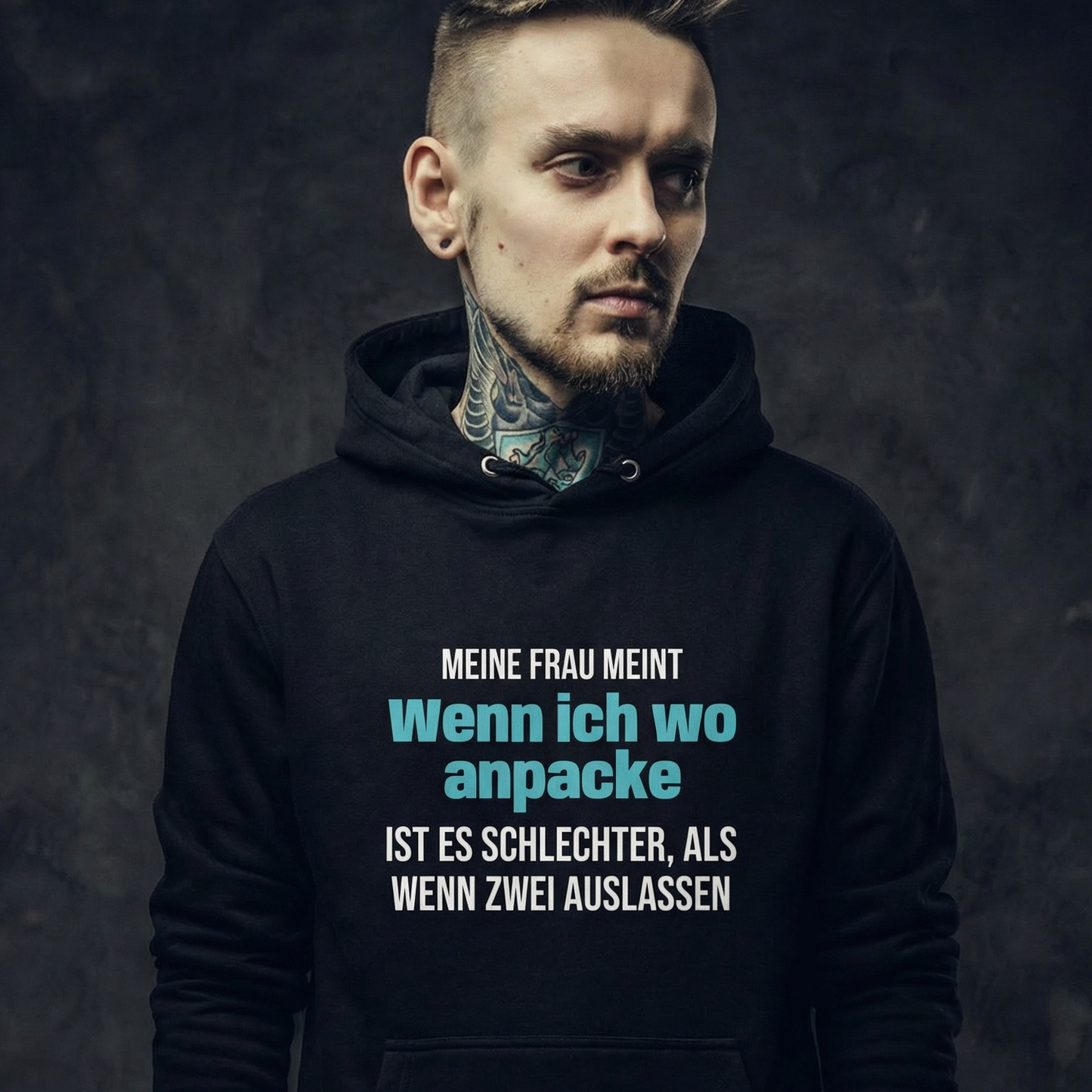 Wenn ich anpacke, Unisex Hoodie