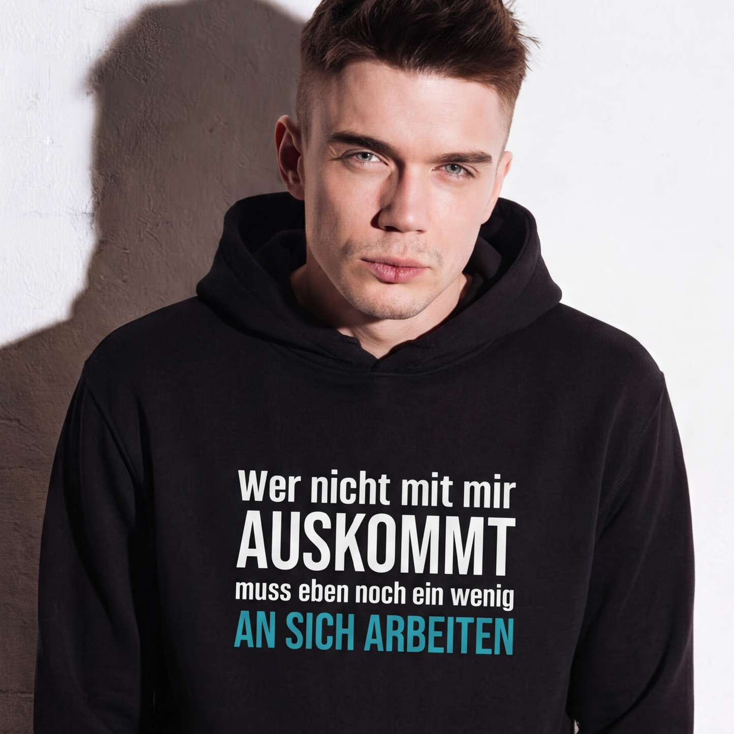 Wer nicht mit mir auskommt, Unisex Hoodie