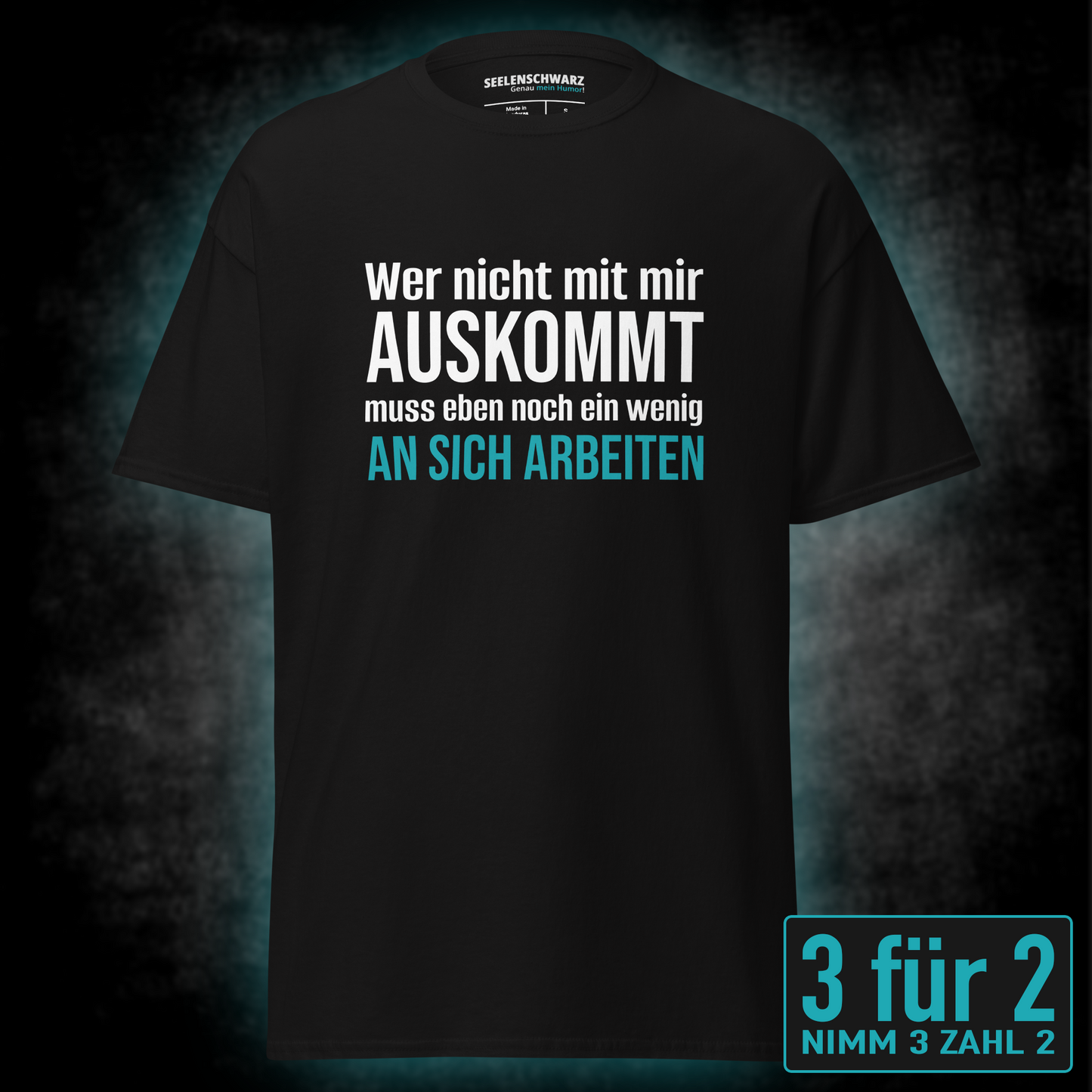 Wer nicht mit mir auskommt, Unisex T-Shirt