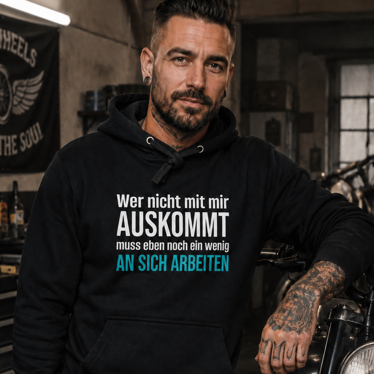 Wer nicht mit mir auskommt, Unisex Hoodie