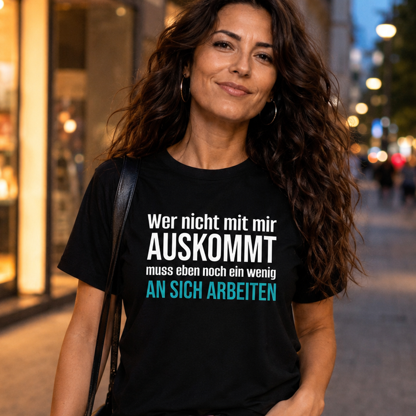 Wer nicht mit mir auskommt, Unisex T-Shirt