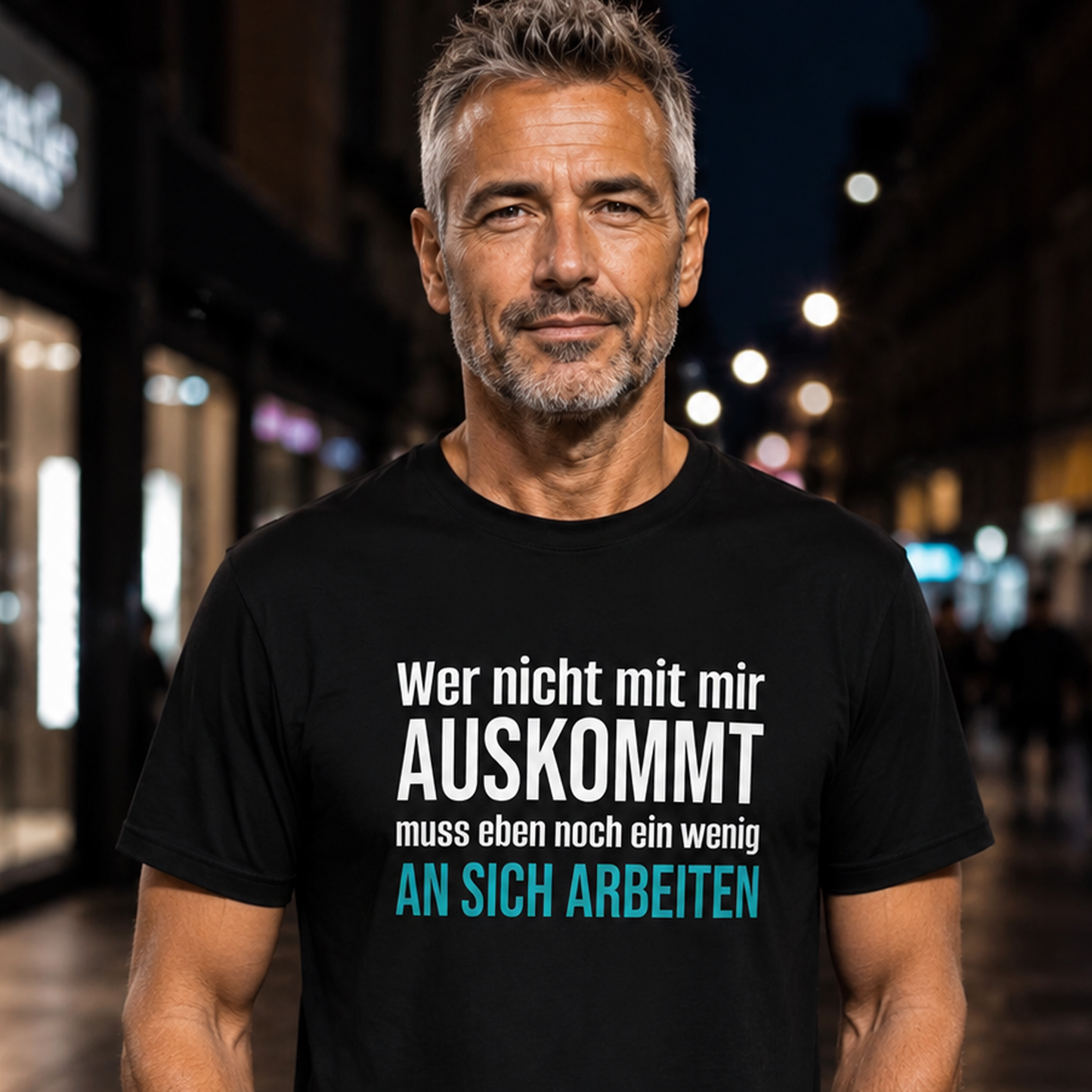 Wer nicht mit mir auskommt, Unisex T-Shirt
